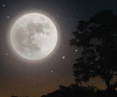 A lista completa de aspectos com a Lua